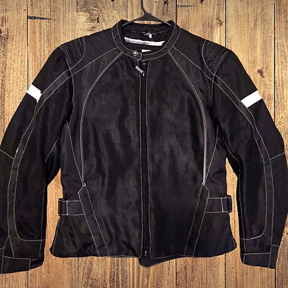Street & Steel Black Open Road Mesh Motorcycle Unisex Jacket, Chaquita, … - Picture 8 of 14